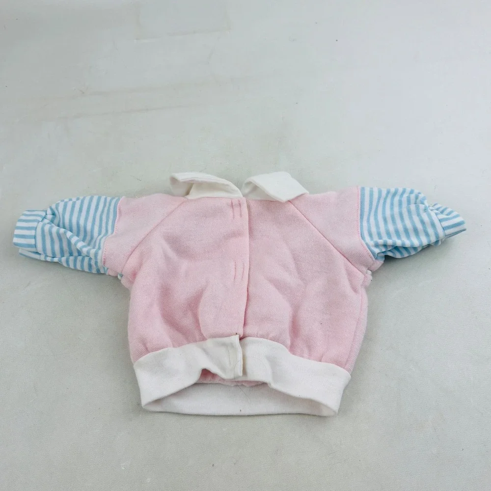 Cabbage Patch Kids Doll Sweatshirt Pink Blue Striped Long Sleeve Coleco Vintage‎